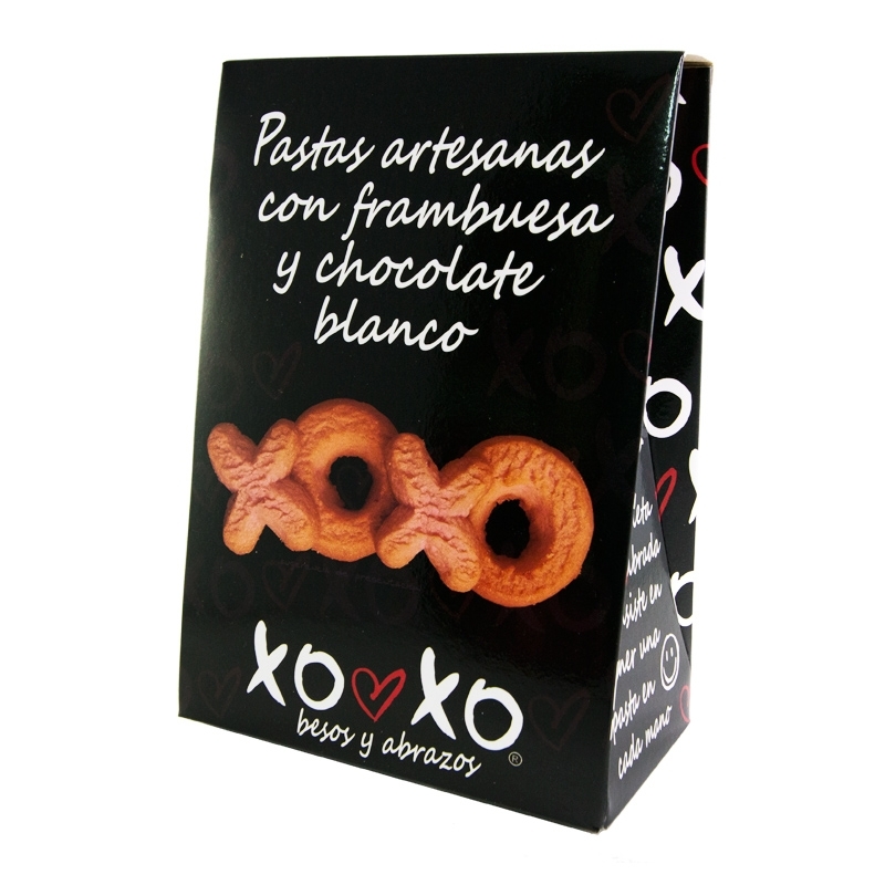 XOXO Pastas con Frambuesa y Chocolate Blanco