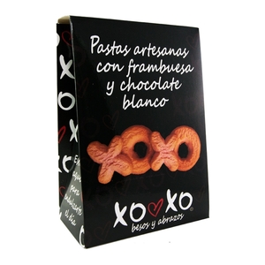 XOXO Pastas con Frambuesa y Chocolate Blanco