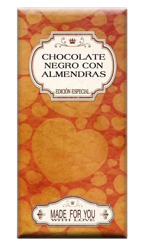 Chocolate artesano Negro 72% con Almendras