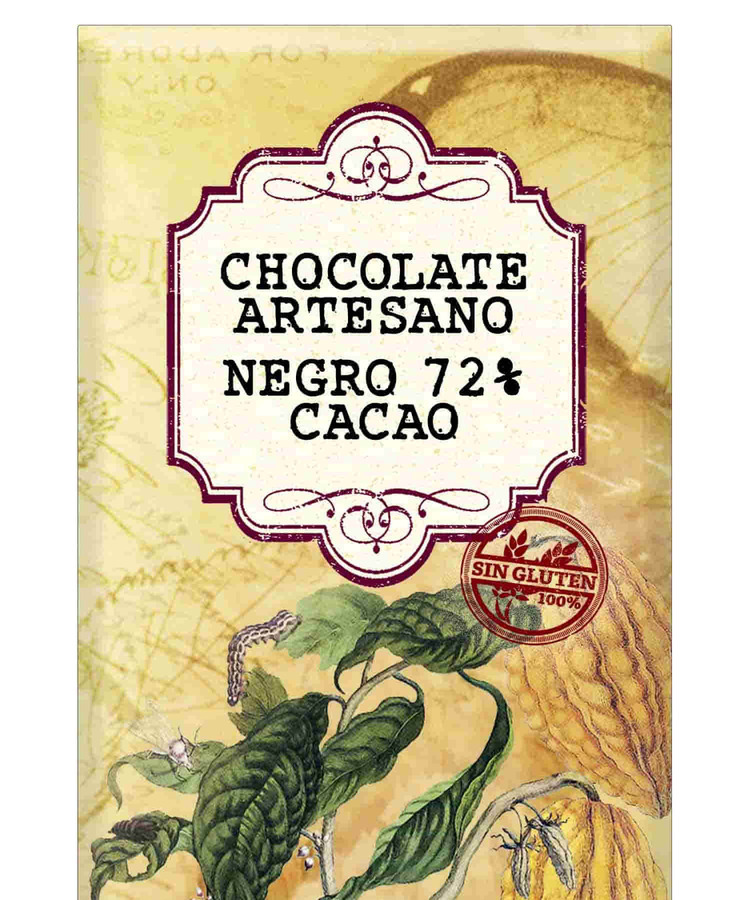 Tabletón Chocolate Negro 72% 400g