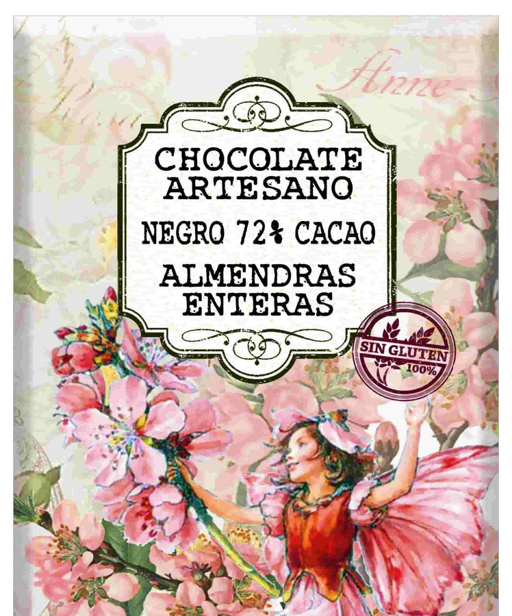 Tabletón Chocolate Negro Almendras 800g