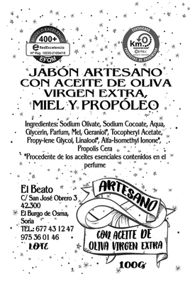 Jabón de Miel y Propoleo